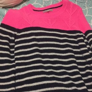 Pink and blue sweater